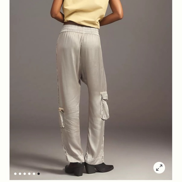 Anthropology NWT silky cargo pant size L - Picture 5 of 16
